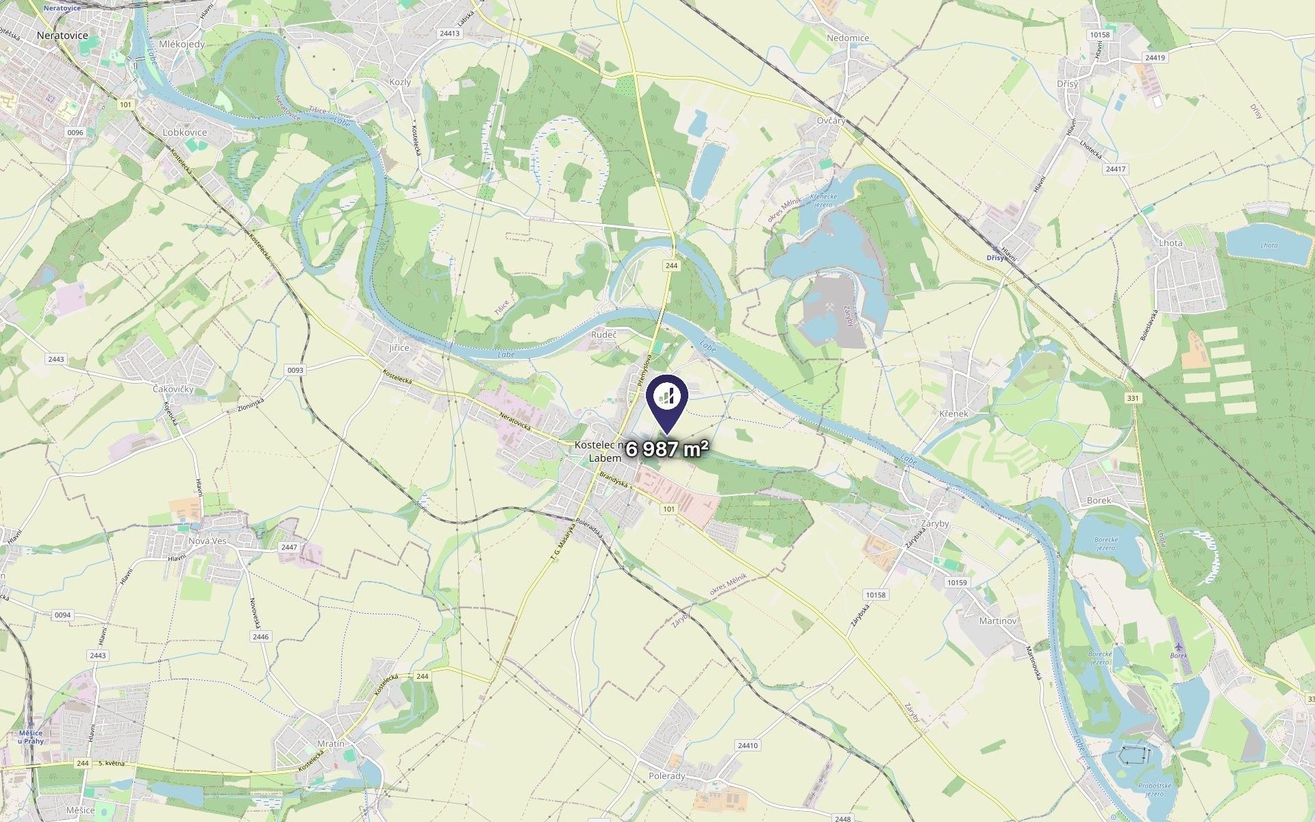 Zemědělský pozemek · 2 620 m² · Kostelec nad Labem - 3