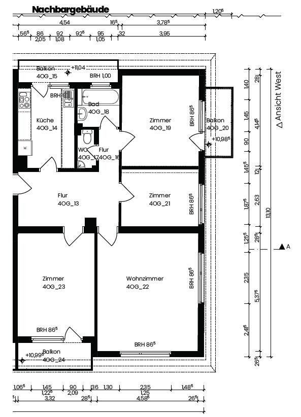 4+1, Stuttgart Bad Cannstatt Baden-Württemberg 70372, 95 m² - 1