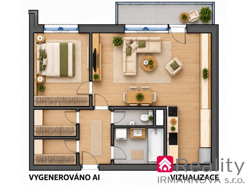 Byt 2+kk · 66 m² · Znojemská 1118, Pohořelice - 4