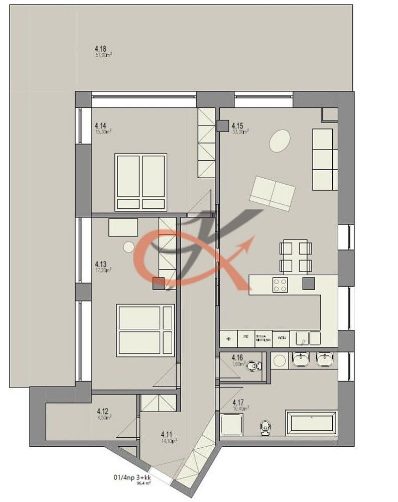 3+kk, Rožnov pod Radhoštěm, okres Vsetín, Zlínský kraj, 96 m² - 2