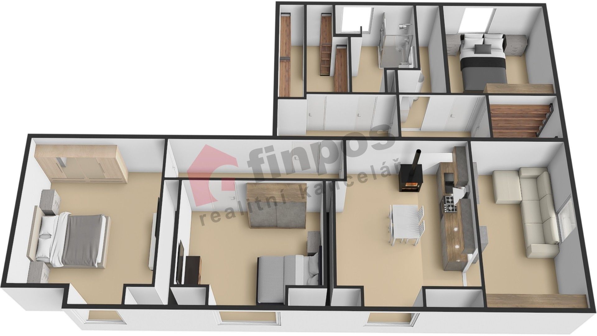 Byt 4+1 · 127 m² · Osvobození 280, Dymokury - 4