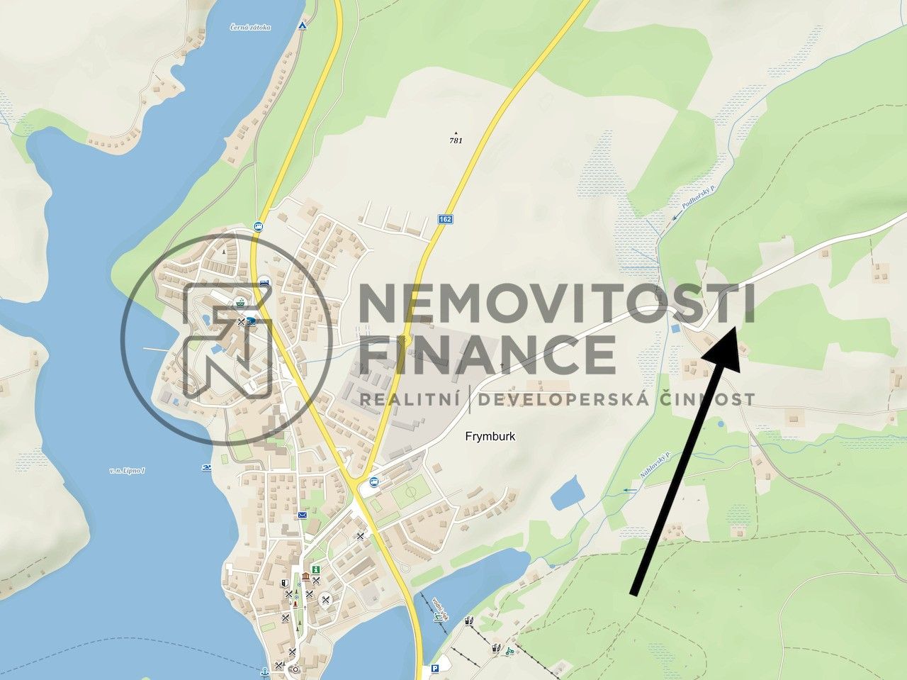 Komerční pozemek · 16 365 m² · Frymburk - 4