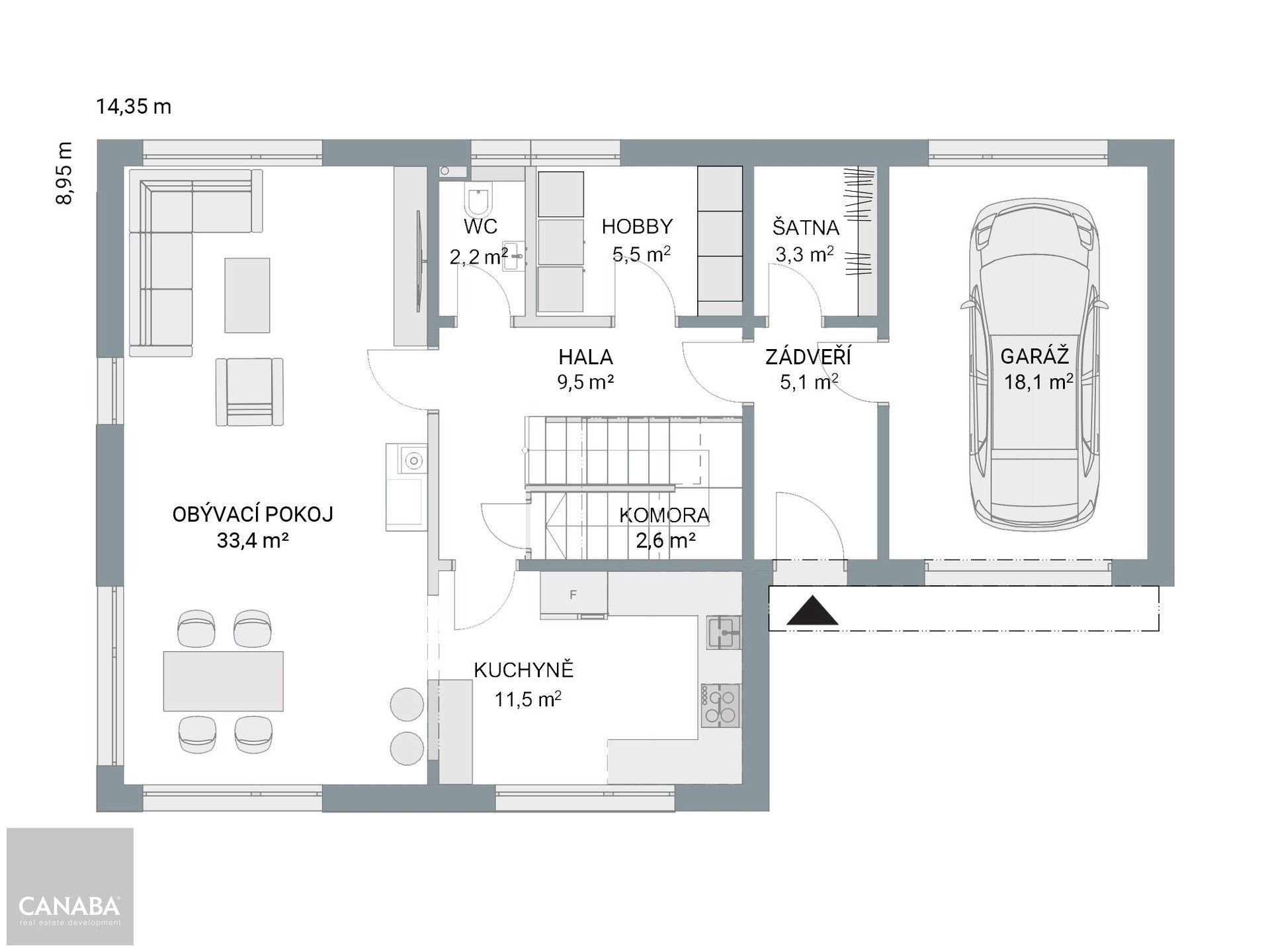 Prodej rodinný dům - Škvorec, 183 m² - 5