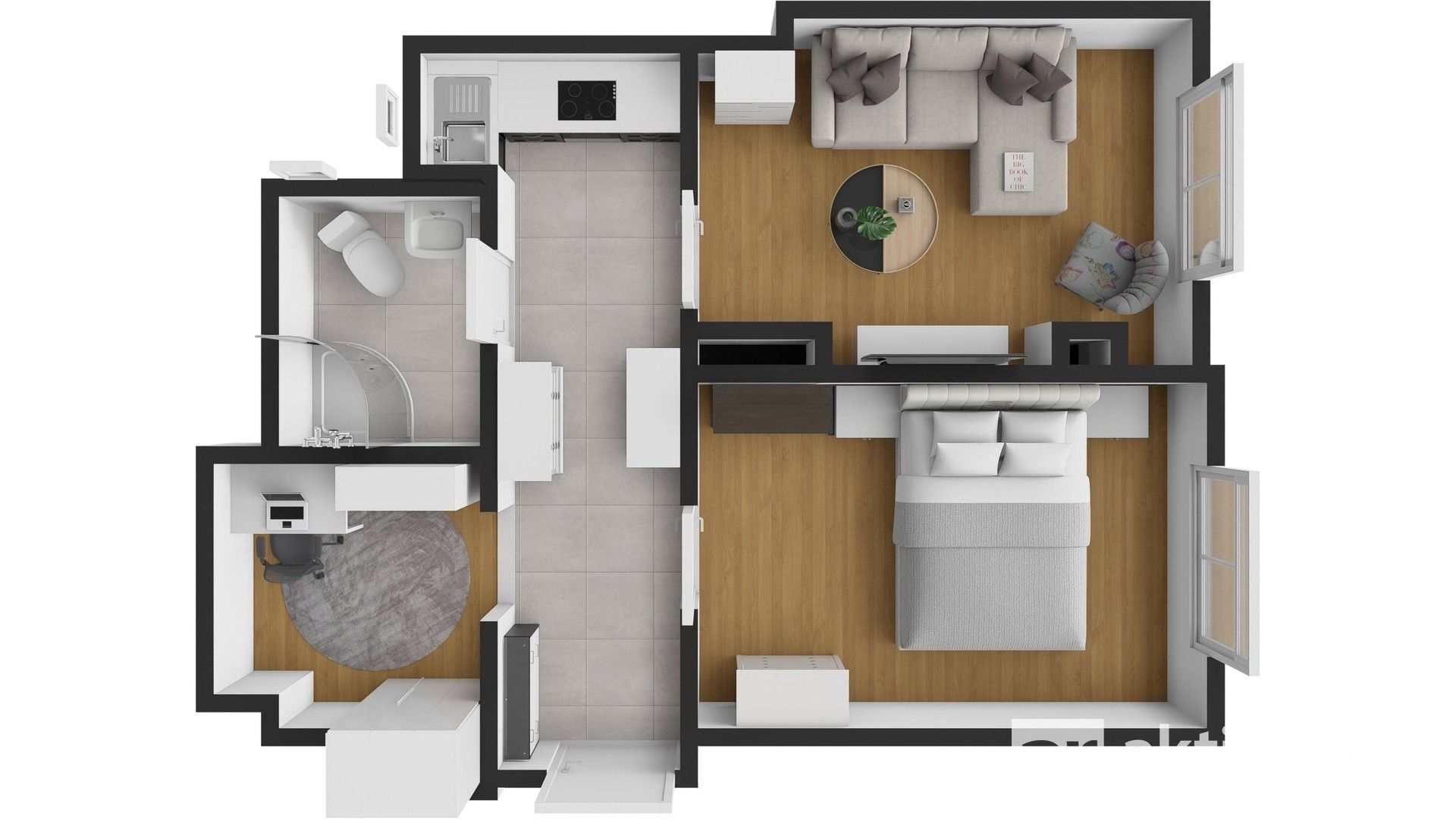 2+kk, Vykáňská, Praha, 55 m² - 2