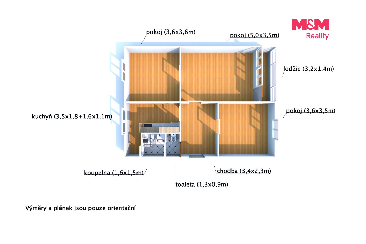 Byt 3+1 · 62 m² · Na Tržišti, Kdyně - 4