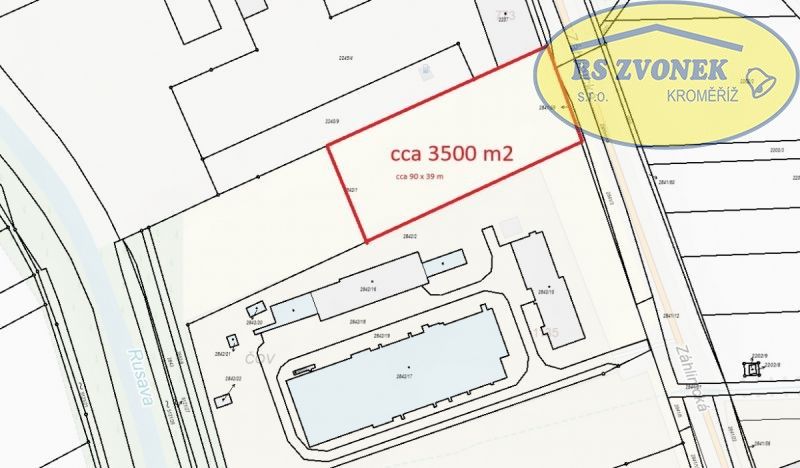 Prodej komerční pozemek - Hulín