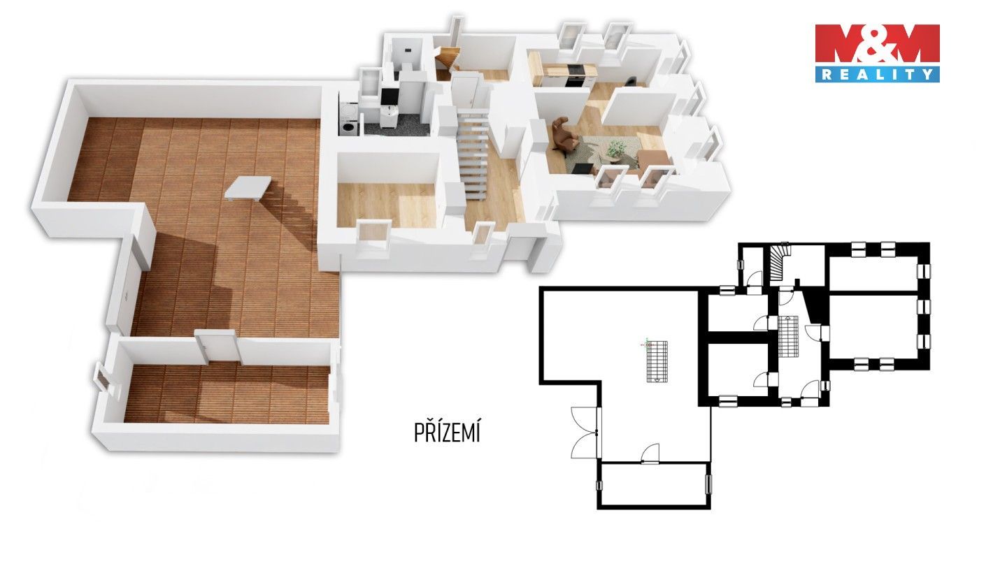 Chalupy, Dolní Police, Žandov, 160 m² - 2