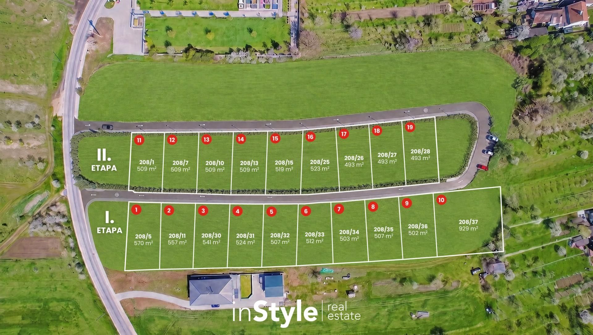 Pozemky pro bydlení, Popovice, Uherské Hradiště, 929 m² - 2