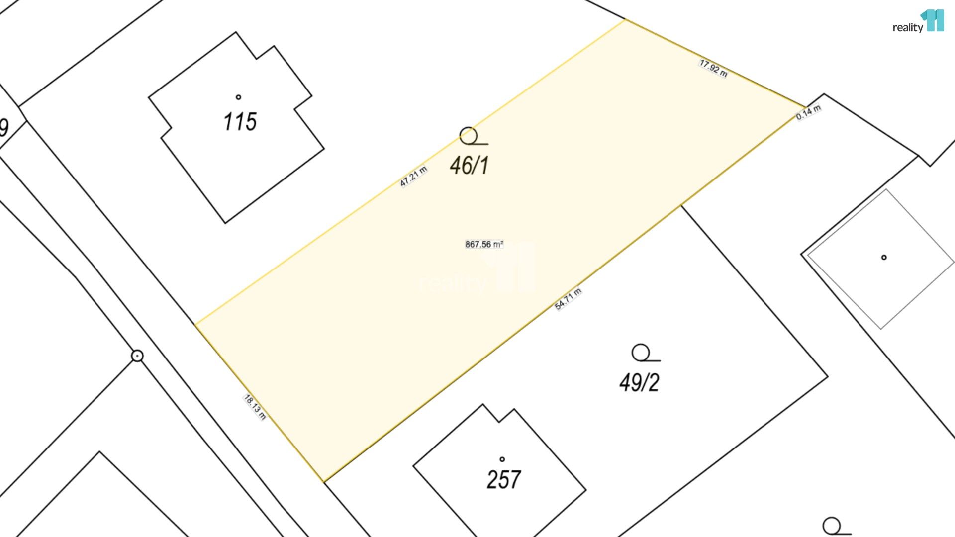 Pozemky pro bydlení, Smrčná, 867 m² - 2