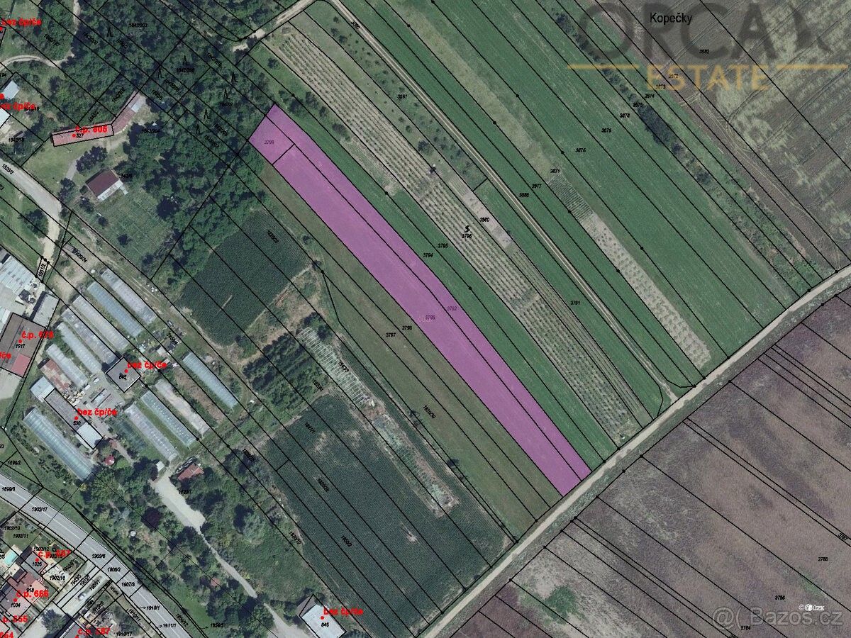 Prodej pozemek - Vranovice, 691 25, 4 413 m²