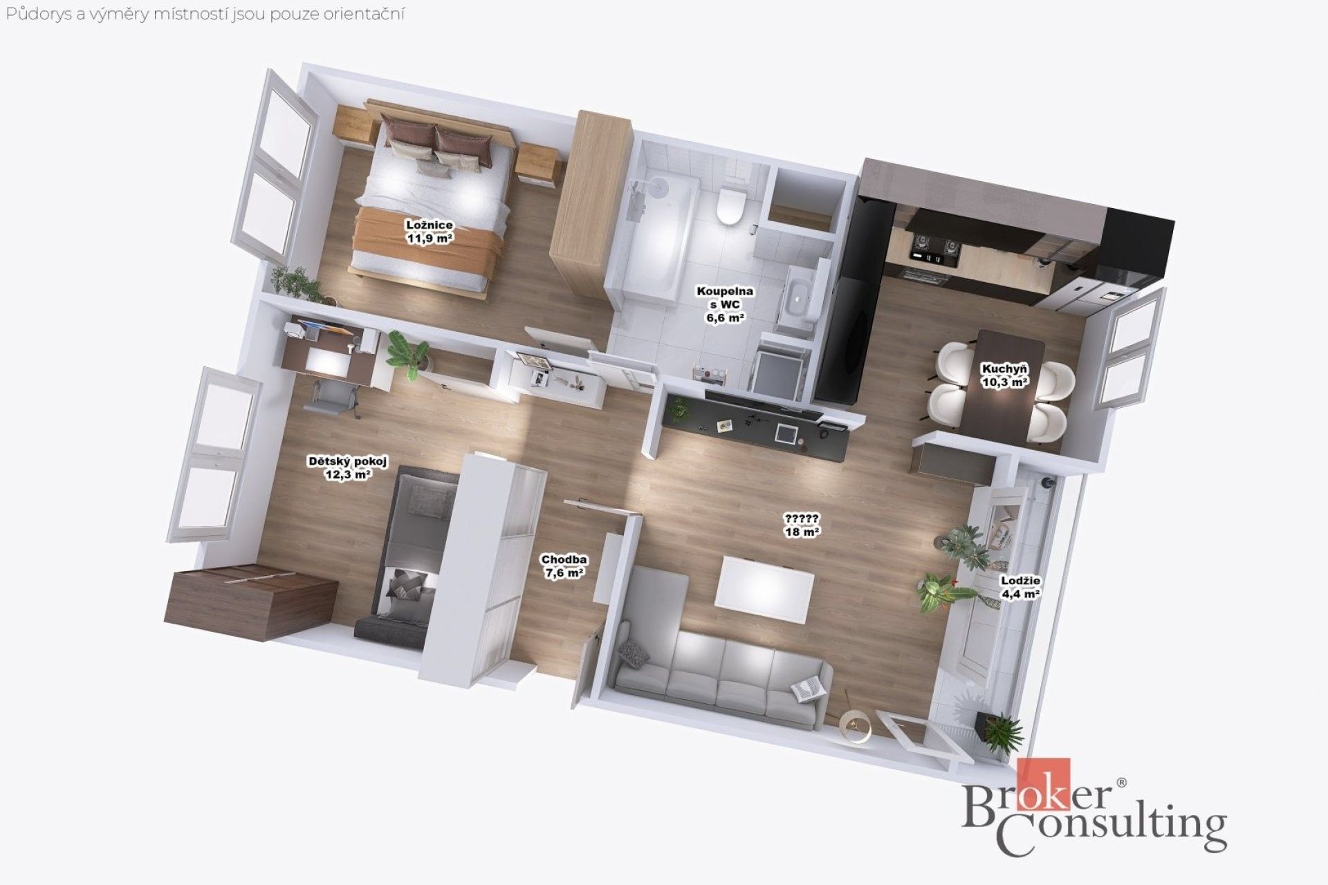 Prodej byt 3+1 - Cvikovská, Česká Lípa, 67 m² - 5