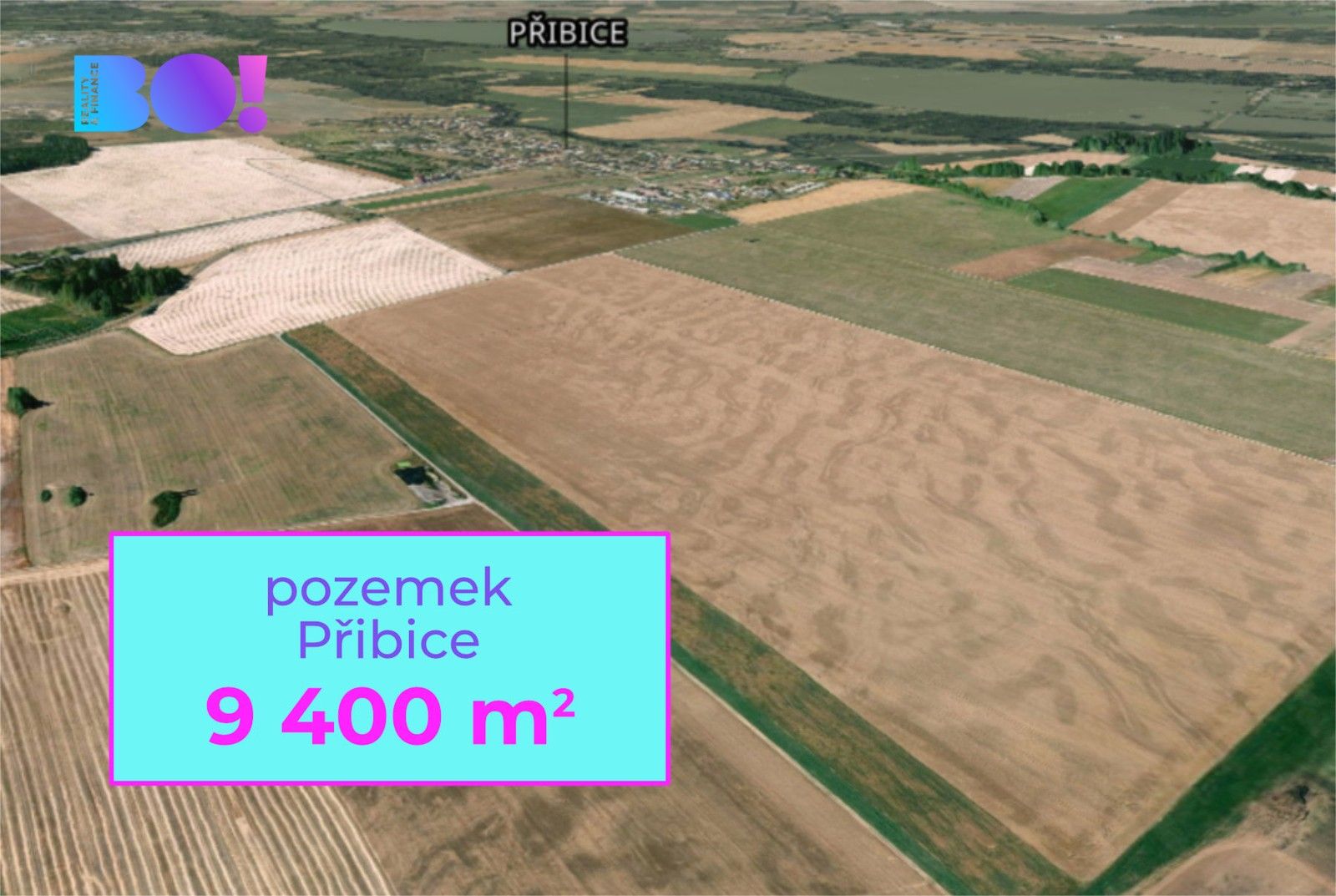 Prodej zemědělský pozemek - Přibice, 9 400 m² - 1