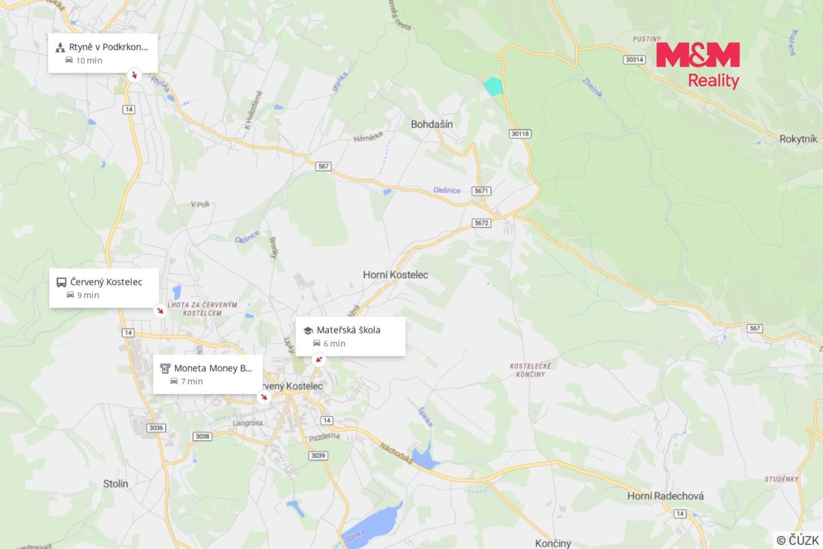Prodej louka - Červený Kostelec Bohdašín - 5