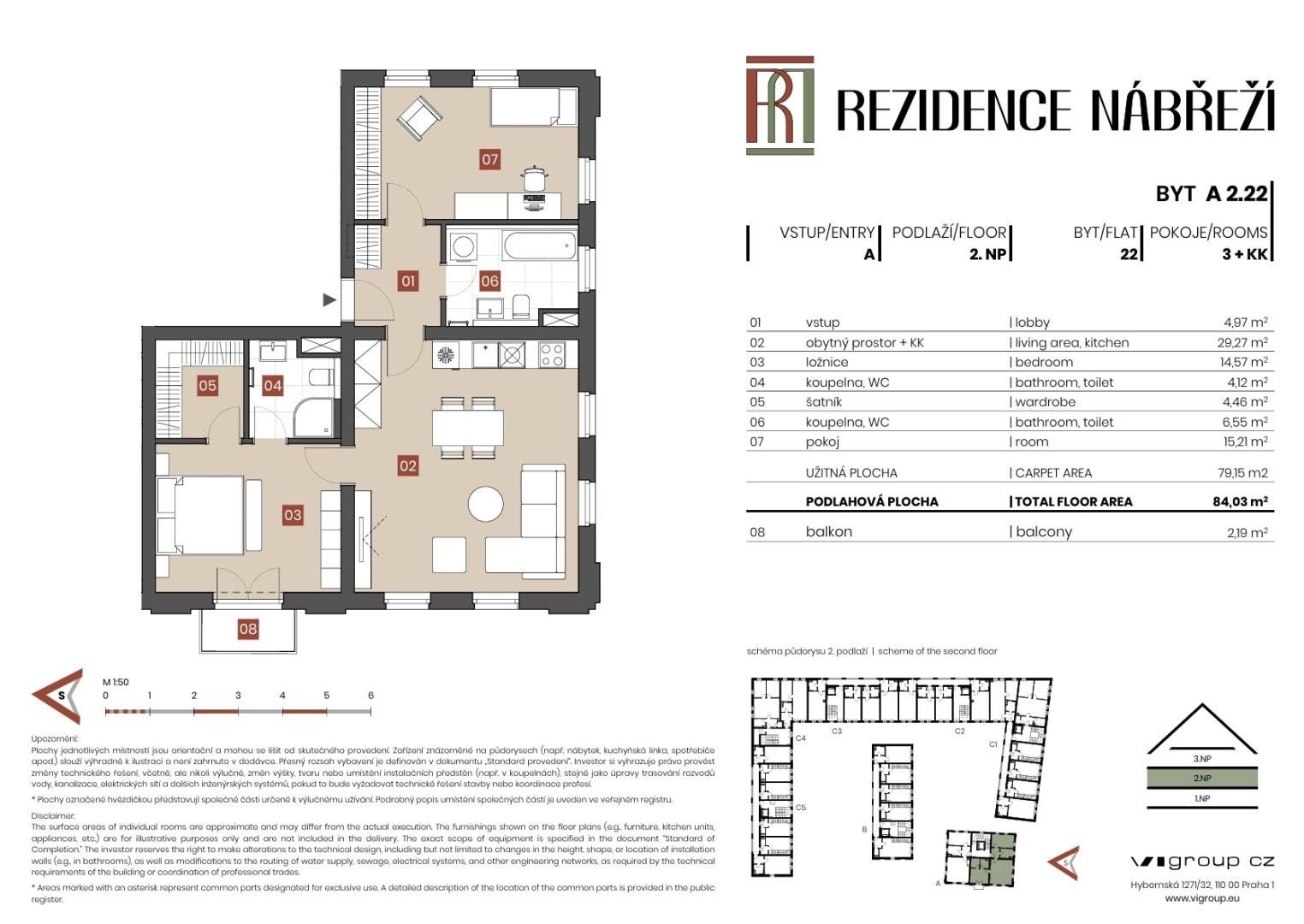3+kk, Nábřeží, Brandýs nad Labem-Stará Boleslav Stará Boleslav, 79 m² - 2