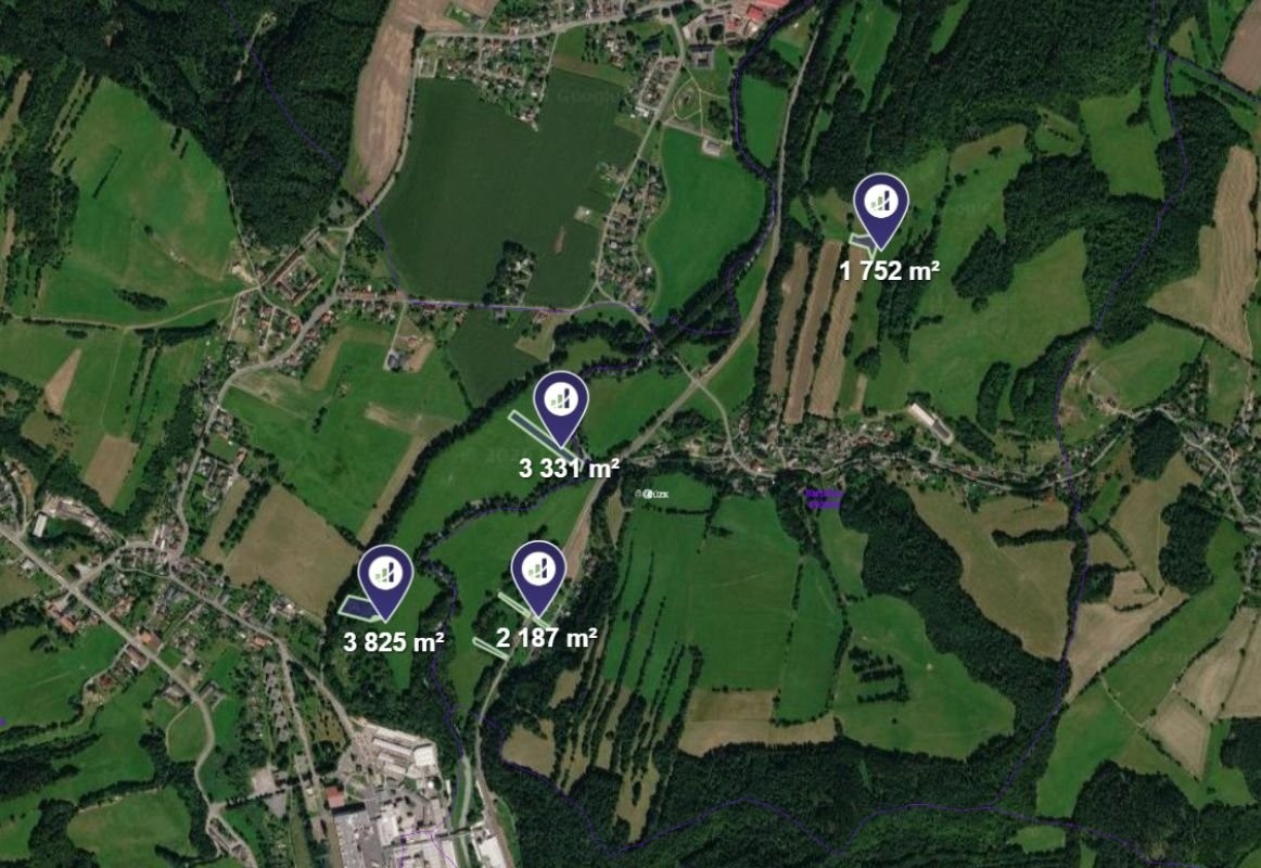 Prodej pozemek - Olšany, 7 725 m² - 5