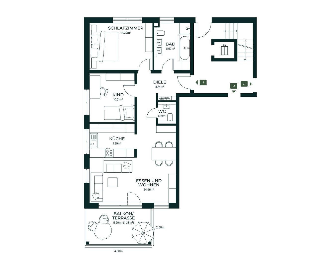 Byt 3+1 · 82 m² · Oelsnitzerstr. 67, , Bavorsko - 3