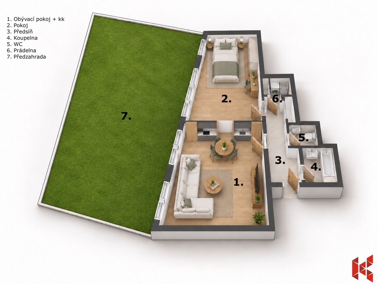 Byt 2+kk · 66 m² · Breitfeldova 704, Praha Karlín - 3