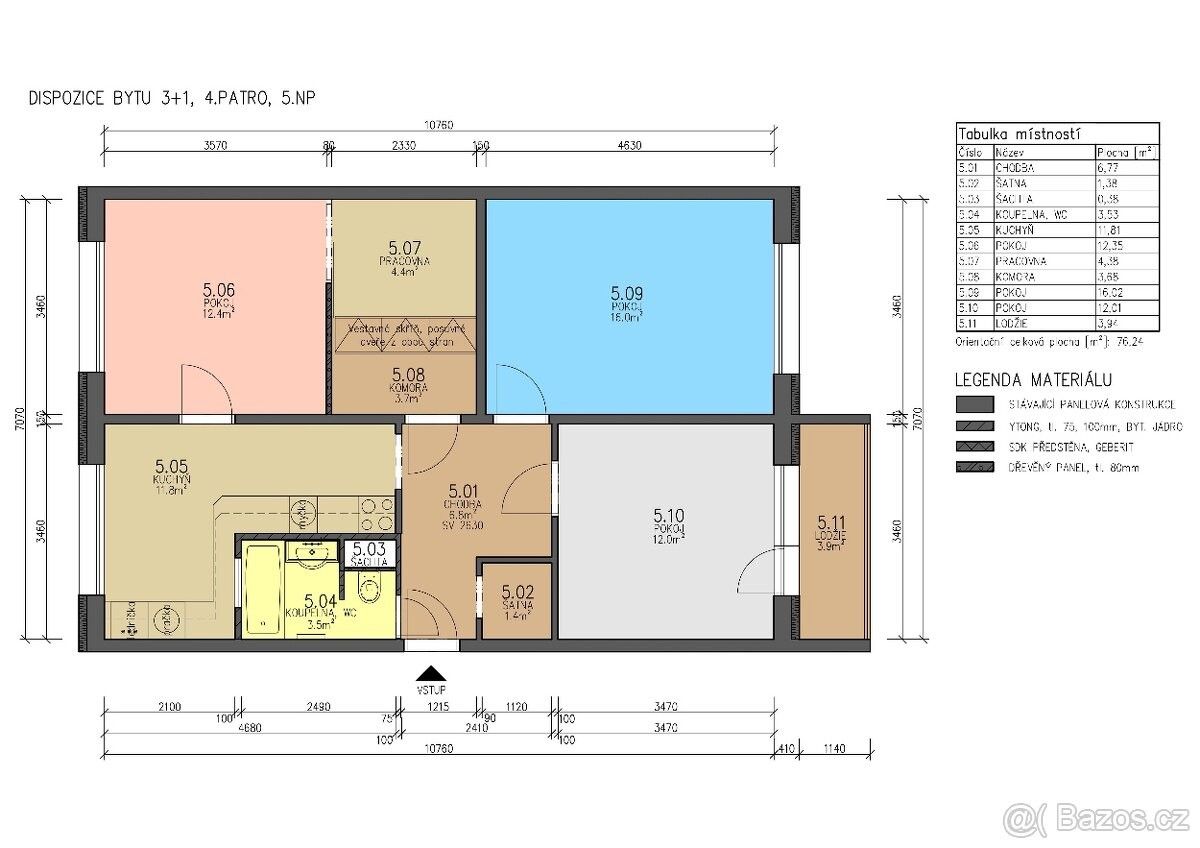 Prodej byt 3+1 - Šternberk, 785 01, 78 m²