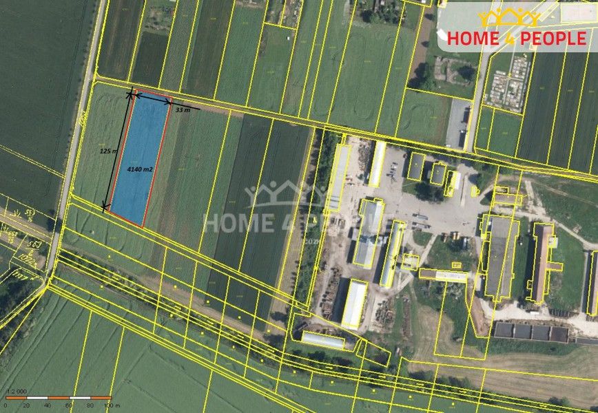 Prodej komerční pozemek - Mašovice, 4 140 m²