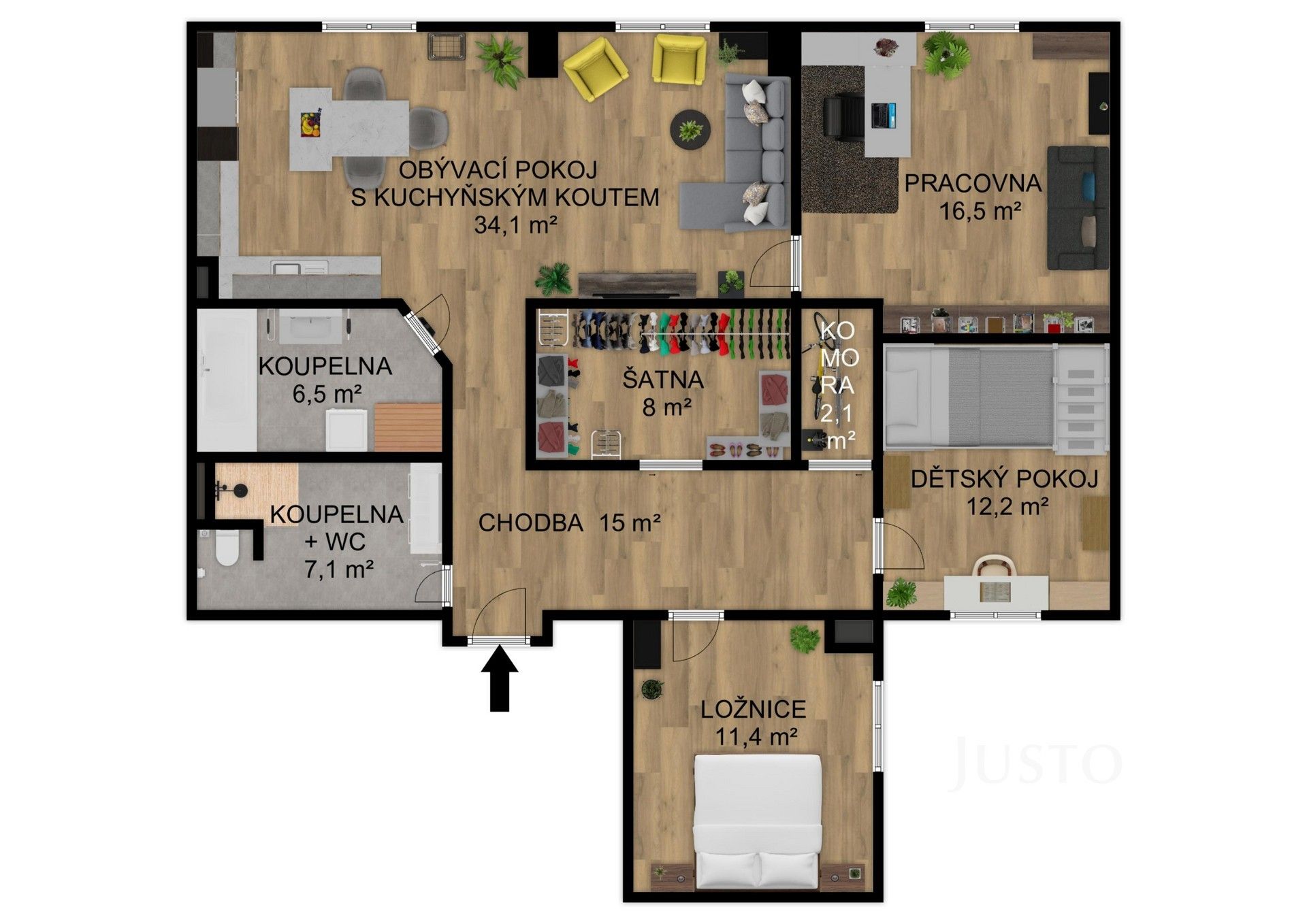 Prodej byt 4+kk - Velké náměstí, Písek, 113 m²