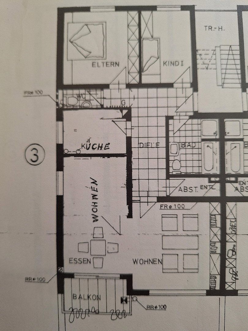 3+1, Molenseten 60 Osnabrück Osnabrück Niedersachsen 49086, 99 m² - 1