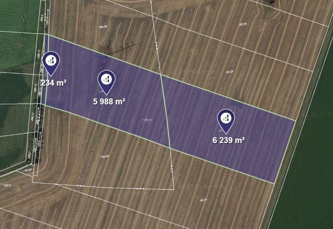 Zemědělské pozemky, Dobrovice, 16 402 m²