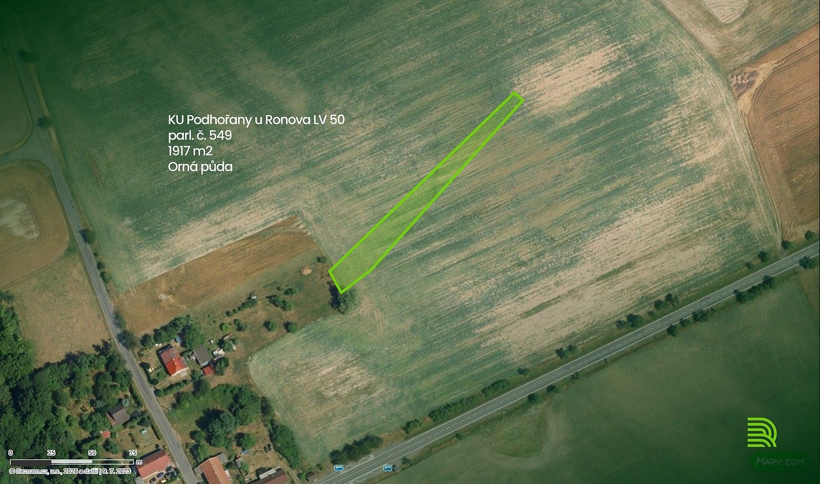 Zemědělské pozemky, Podhořany u Ronova, okres Chrudim - 1