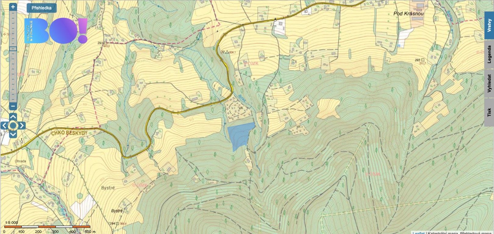 Prodej les - Krásná, 16 m²