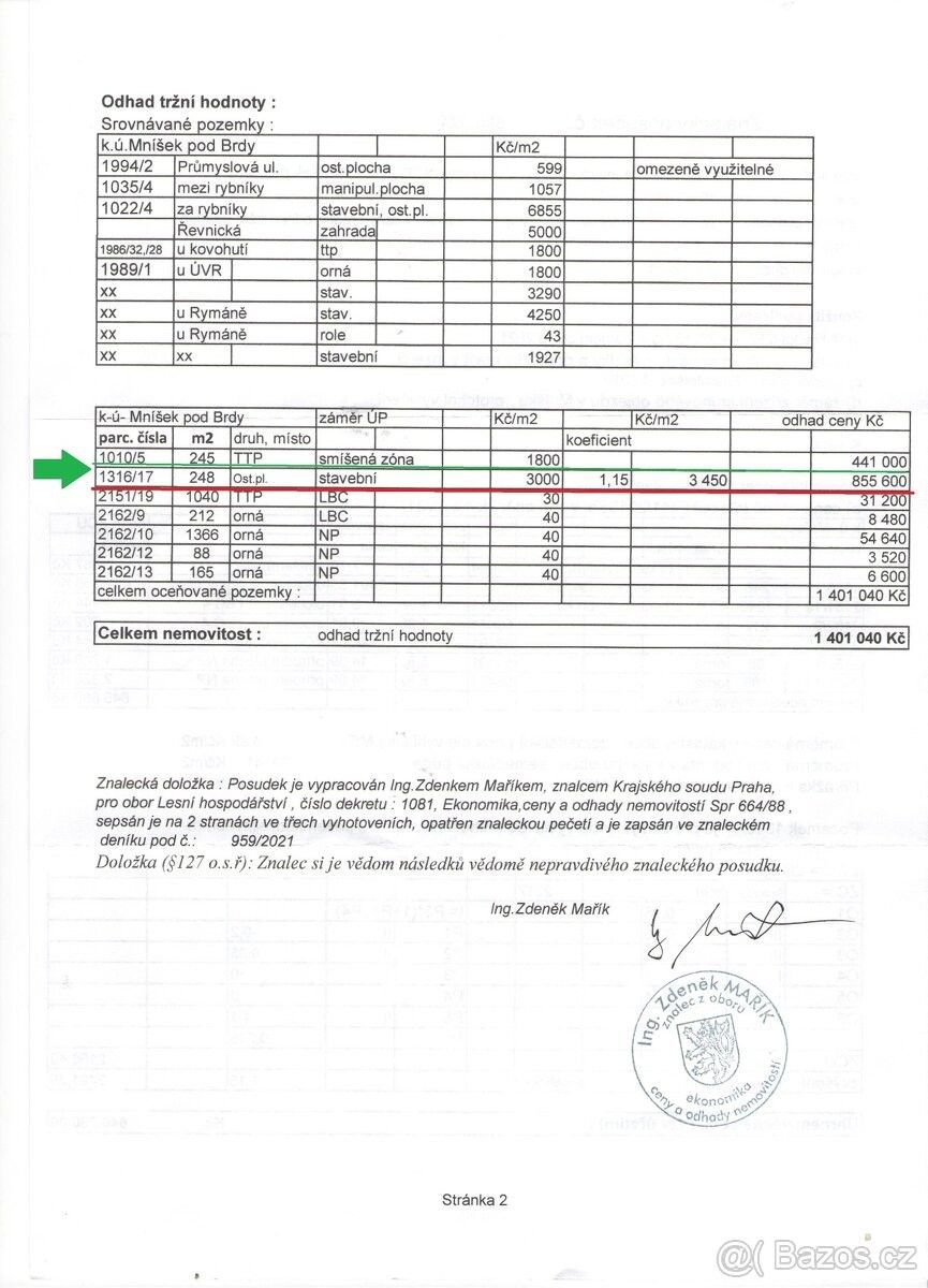 Pozemek pro bydlení · Mníšek pod Brdy, 252 10 - 4