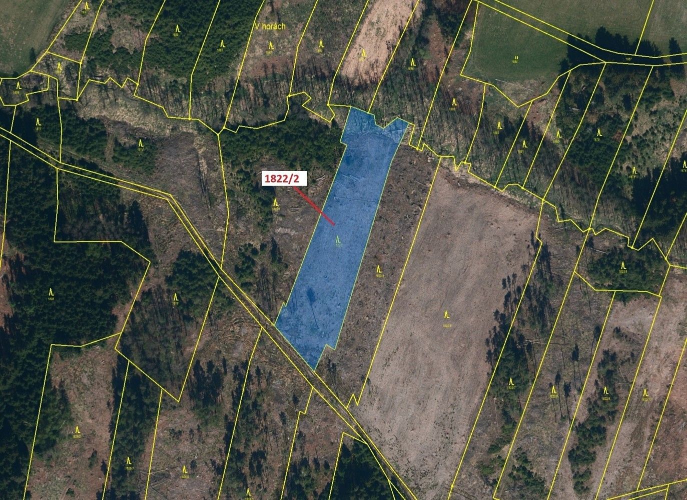 Prodej les - Rodinov, okres Pelhřimov, Kraj Vysočina - 2