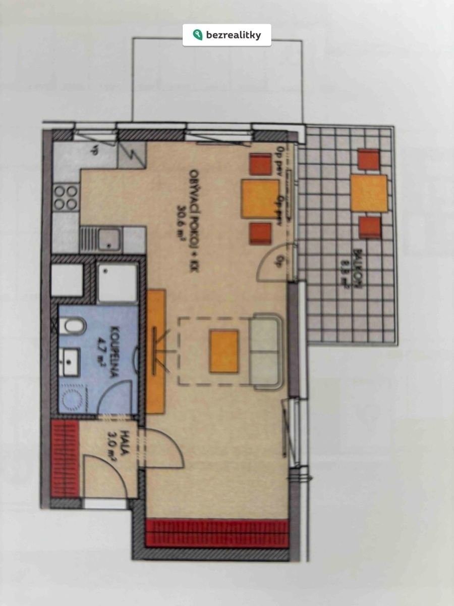 1+kk, Prosecká 860, Praha Prosek, 39 m² - 1