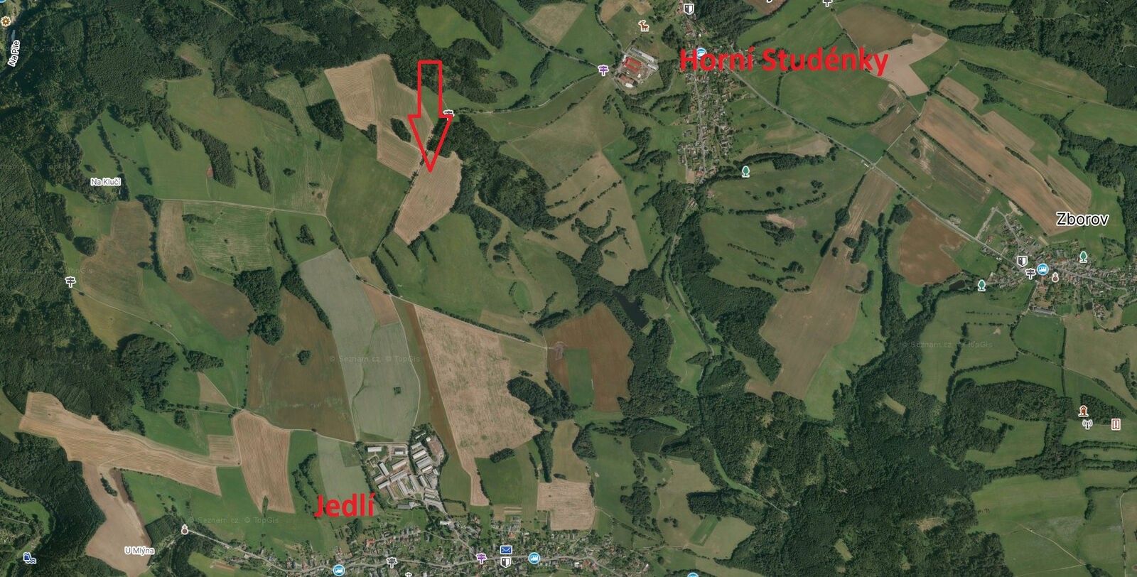 Zemědělský pozemek · 42 854 m² · Jedlí - 3