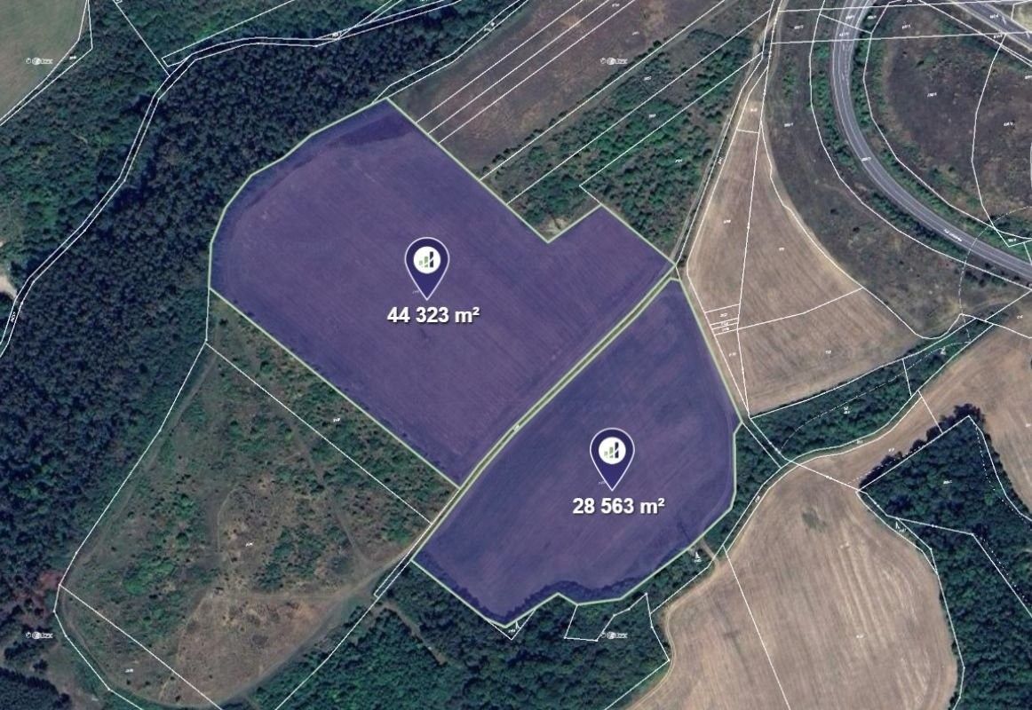 Zemědělské pozemky, Praha, 72 886 m²