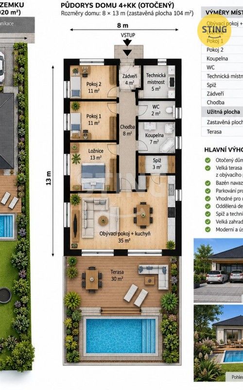 Pozemky pro bydlení, Prostřední Bludovice, Horní Bludovice, 1 348 m² - 2