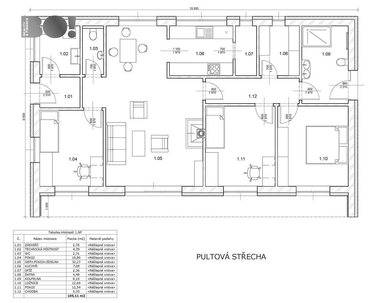 Rodinné domy, Průhonice, okres Praha-západ, Středočeský kraj, 105 m² - 2