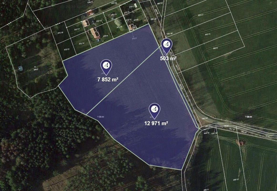 Zemědělské pozemky, Sedlec-Prčice, 21 326 m² - 1