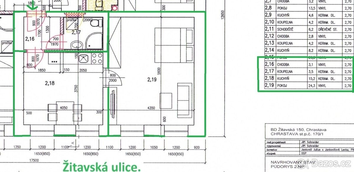 Pronájem byt 2+kk - Chrastava, 463 31, 50 m²