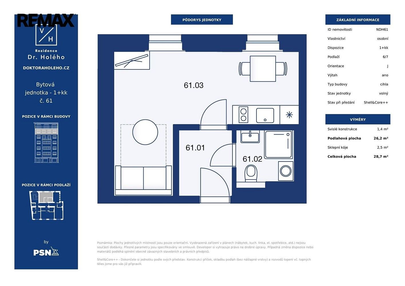 Byt 1+kk · 27 m² · Praha - Libeň, okres Praha 8, Hlavní město Praha - 3