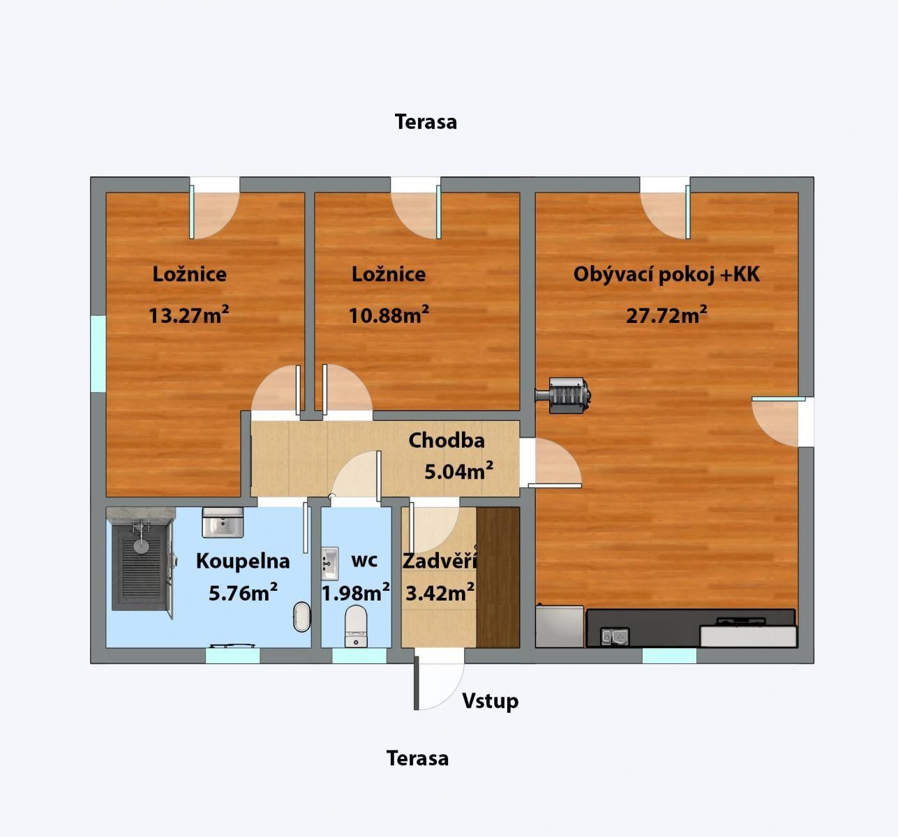 Prodej rodinný dům - Třtice, 68 m²