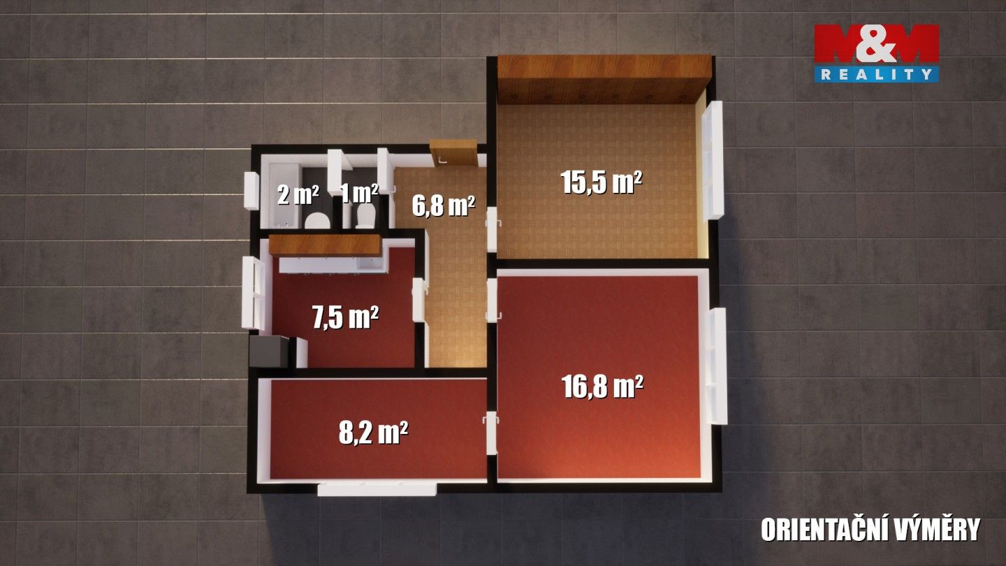 Prodej byt 3+1 - Janská, 58 m²