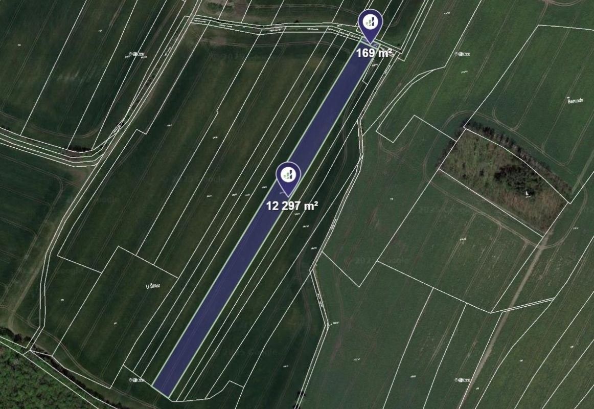 Zemědělské pozemky, Záhornice, 2 493 m²