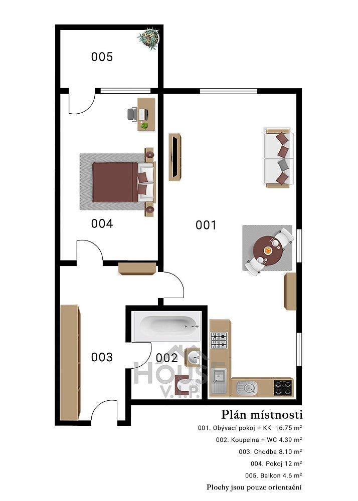 Prodej byt 2+kk - V dolině, Praha 10 - Michle, 49 m² - 5