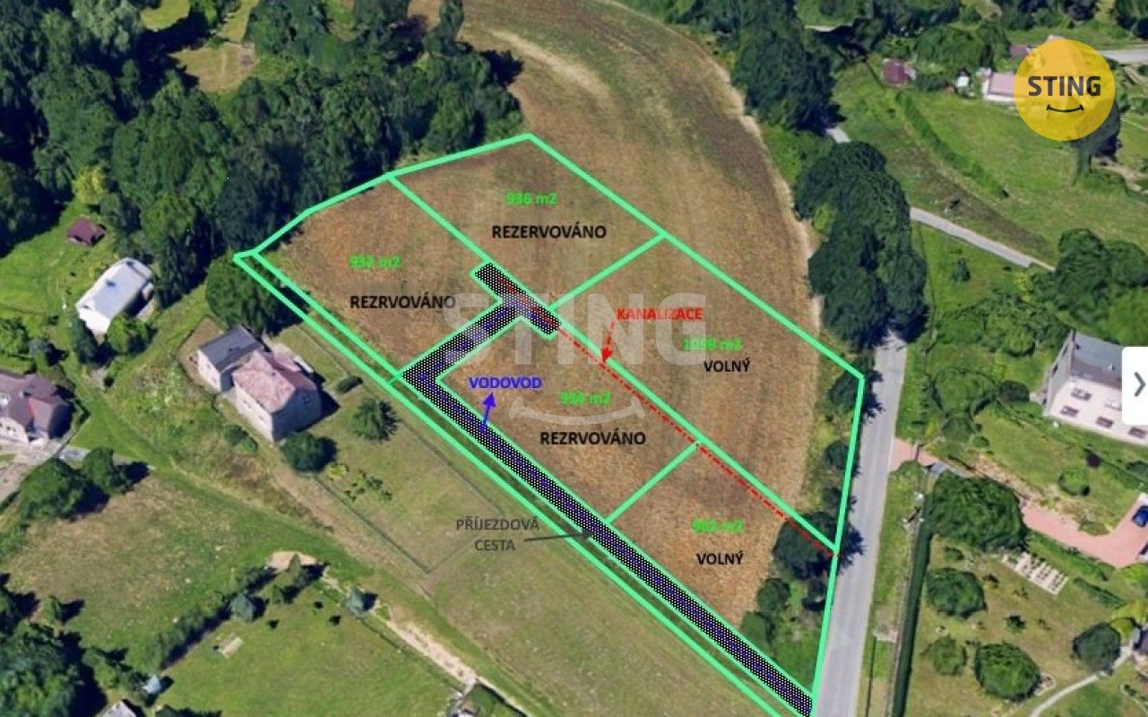 Pozemky pro bydlení, Skřečoň, Bohumín, 1 099 m² - 1
