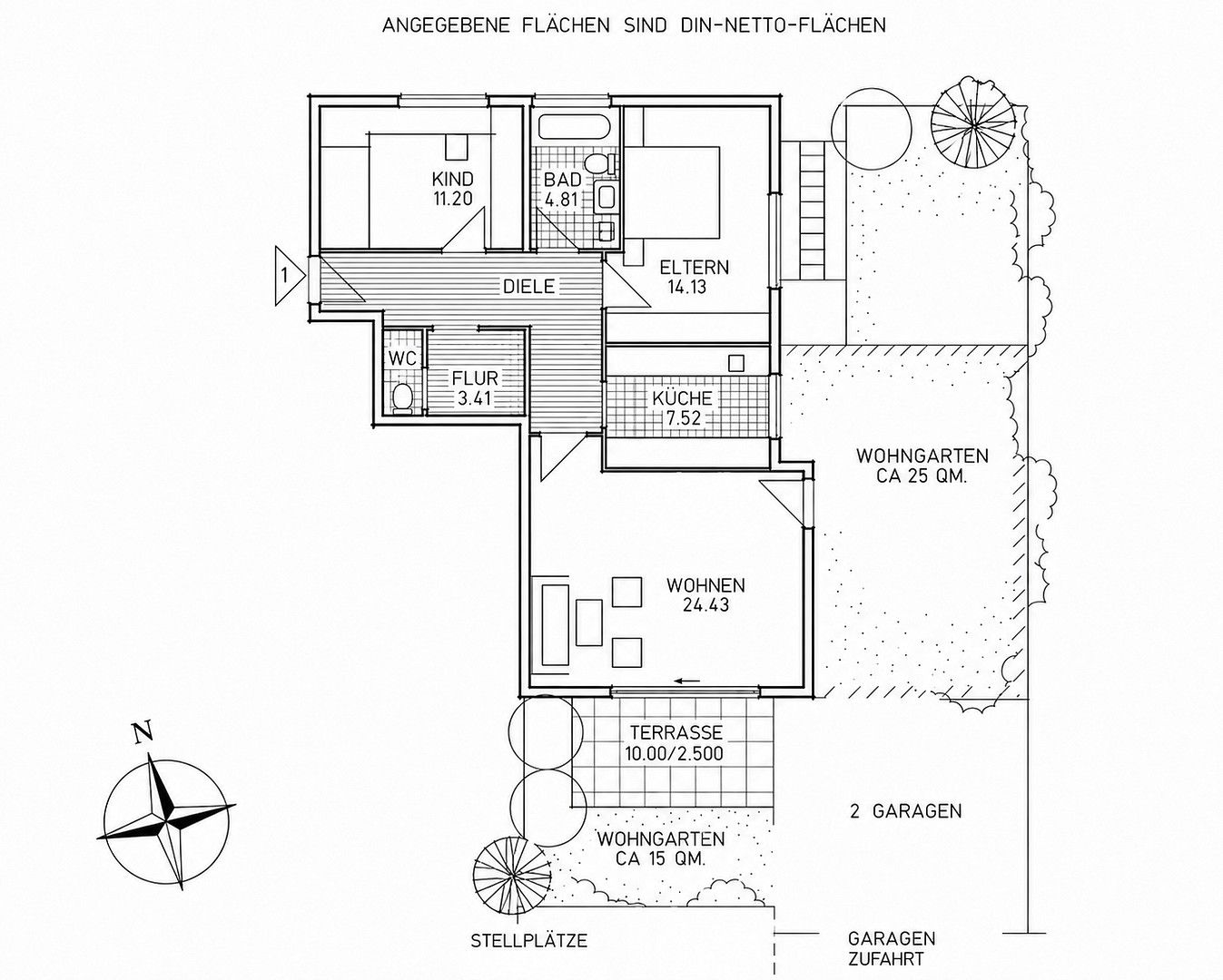 3+1, , Bádensko-Württembersko, 81 m² - 2