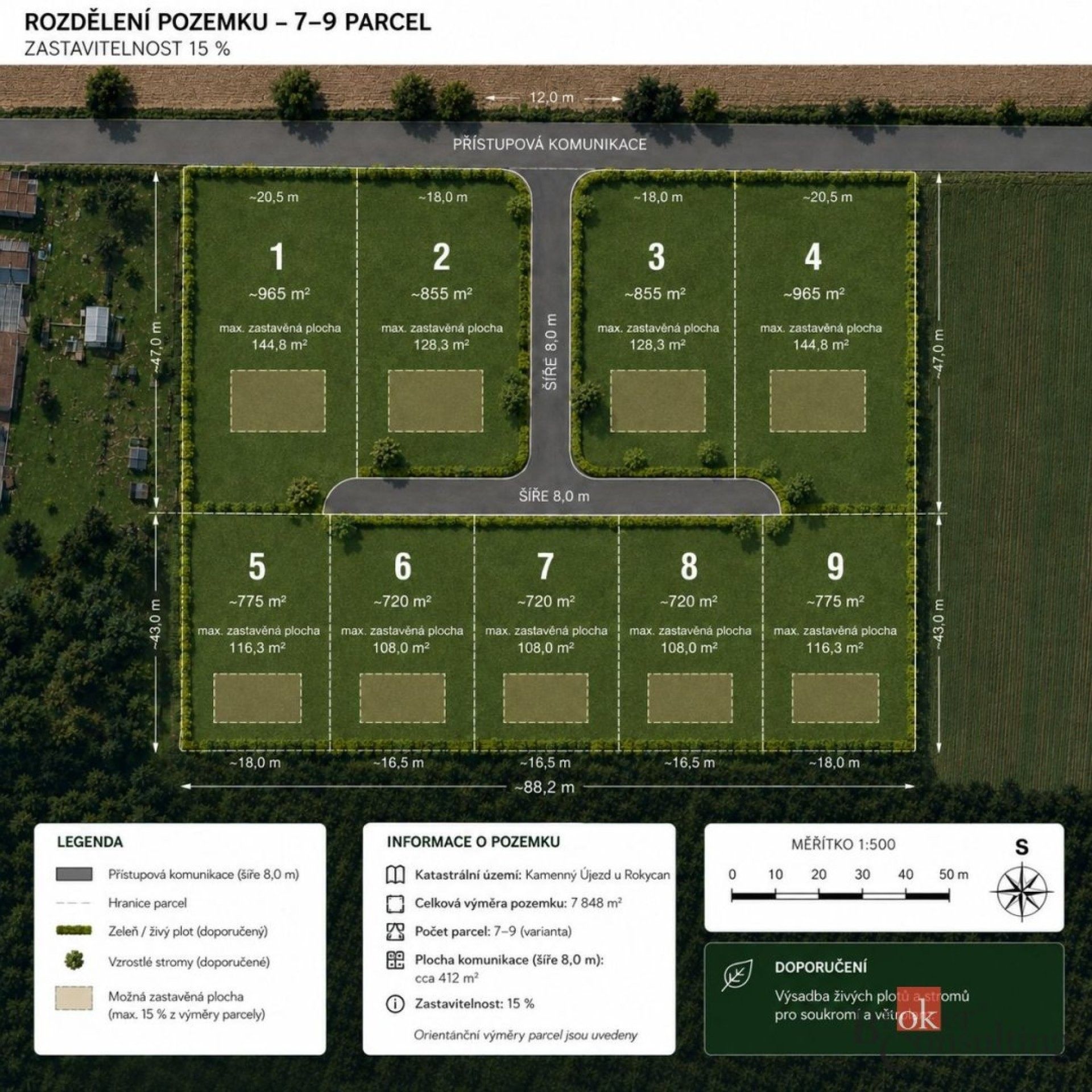 Pozemek · 7 848 m² · Kamenný Újezd - 3