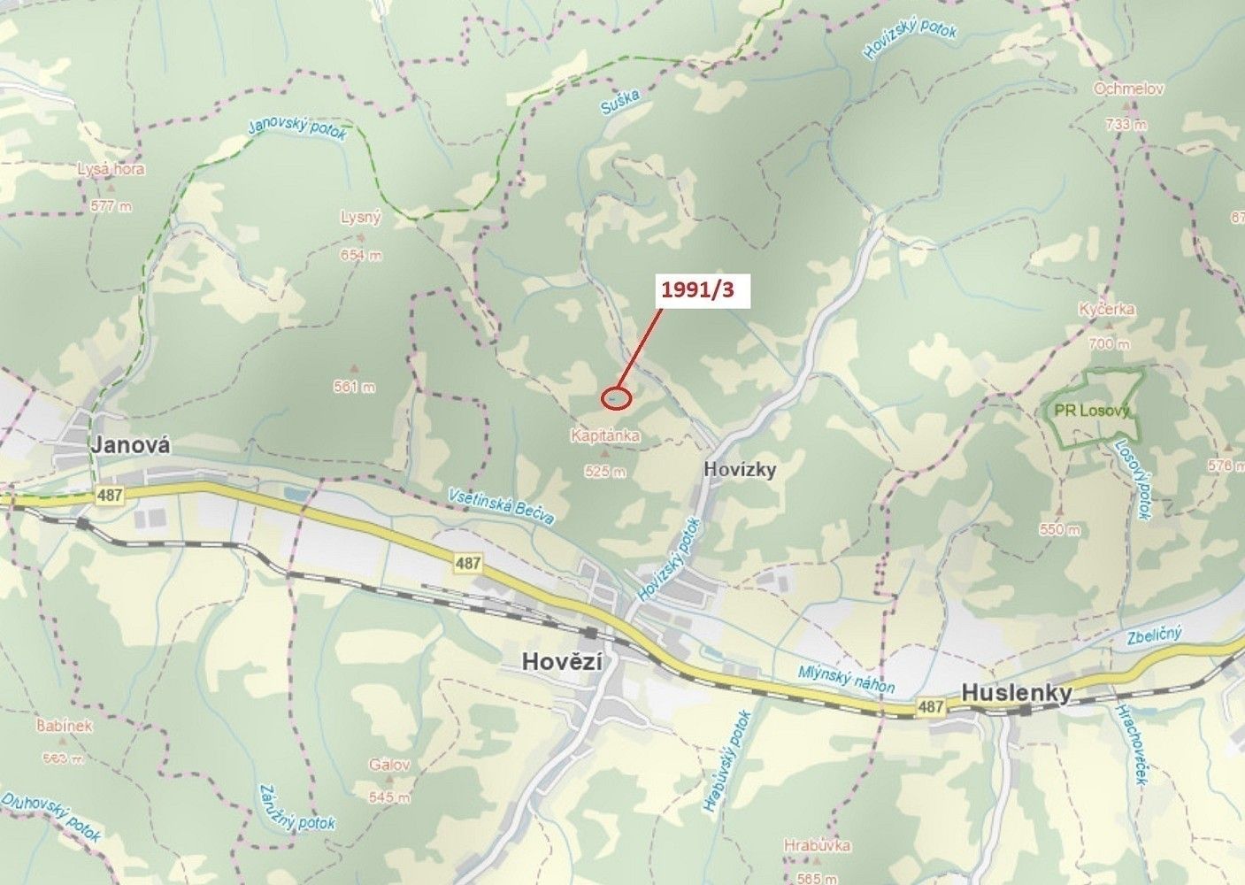 Lesy, Hovězí, okres Vsetín, Zlínský kraj