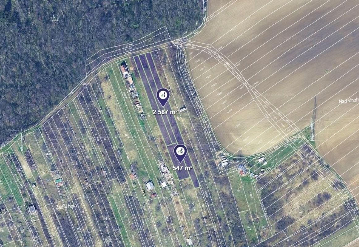 Zahrady, Kobeřice u Brna, 3 134 m²