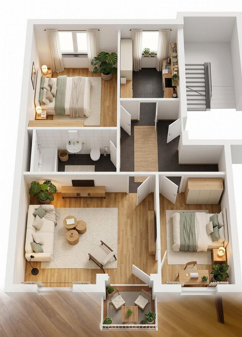 Byt 3+1 · 71 m² · Moselstrasse 1-3 Mainz Mainz Rheinland-Pfalz 55118 - 4