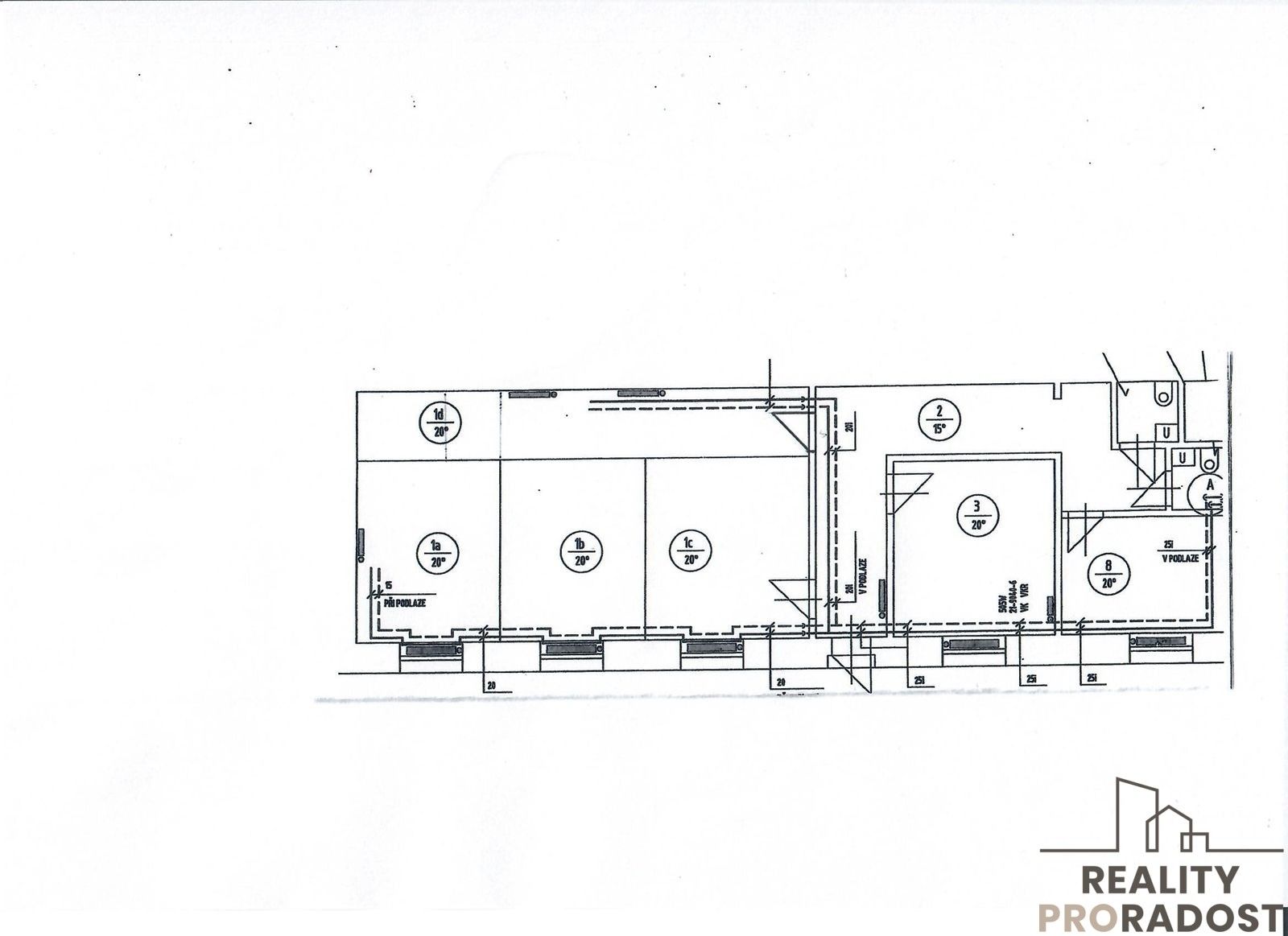 Pronájem kancelář - třída Míru, Pardubice, 140 m²