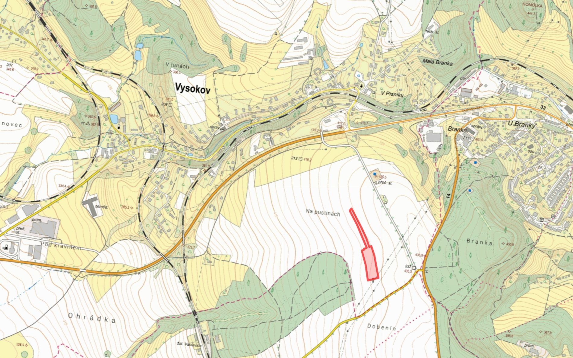 Prodej zemědělský pozemek - Vysokov - 2